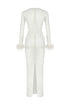 White Tulle Bodycon Dress